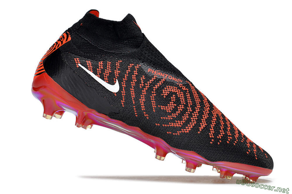 Men's Nike Phantom GX Elite DF Link FG Football Boots - Black/Red/White 4