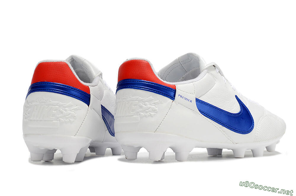 Men's Nike Premier 3 FG Football Boots - White/Blue/Red 6