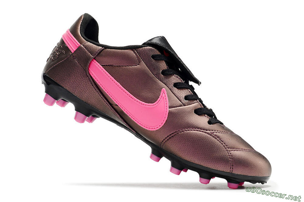 Men's Nike Premier 3 FG Football Boots - Brown/Pink/Black 4