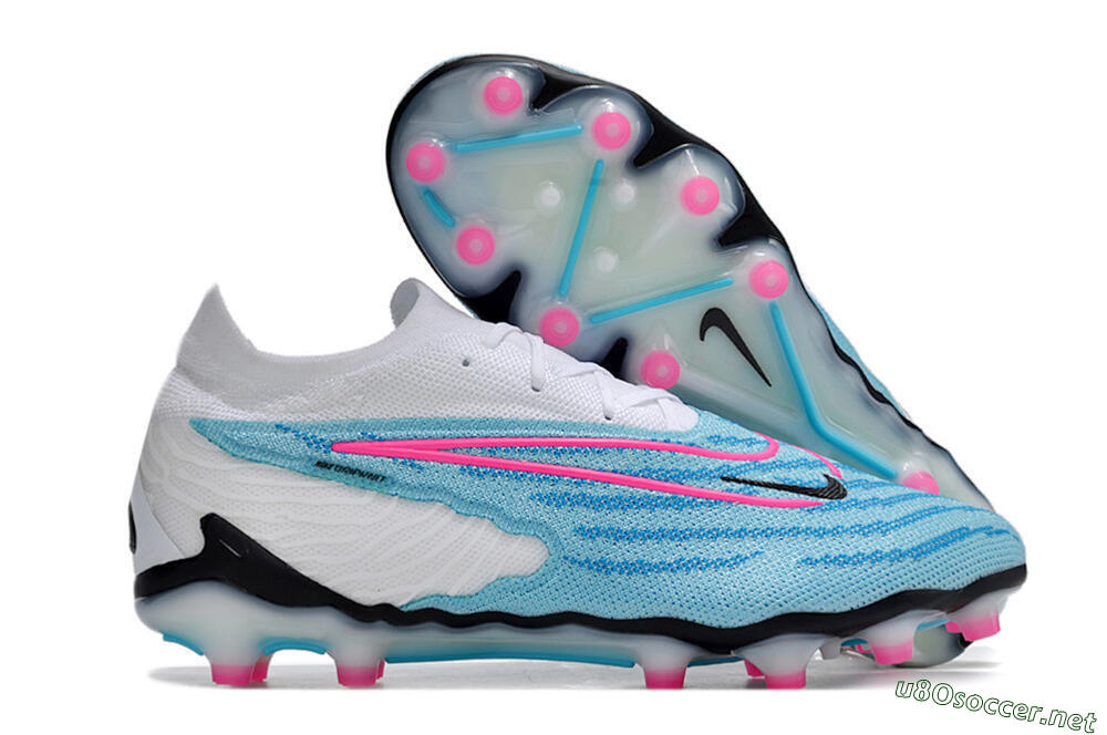Men's Nike Phantom GX Elite AG Football Boots - Blue/Pink/White 2