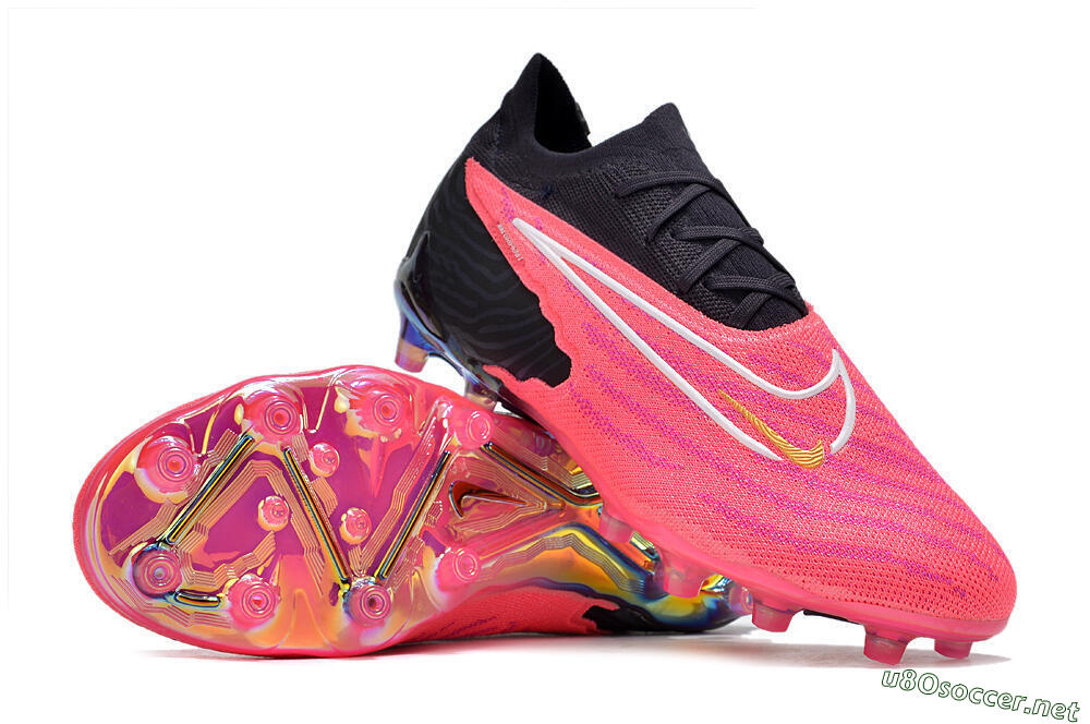 Men's Nike Phantom GX Elite AG Football Boots - Pink/White/Black 3
