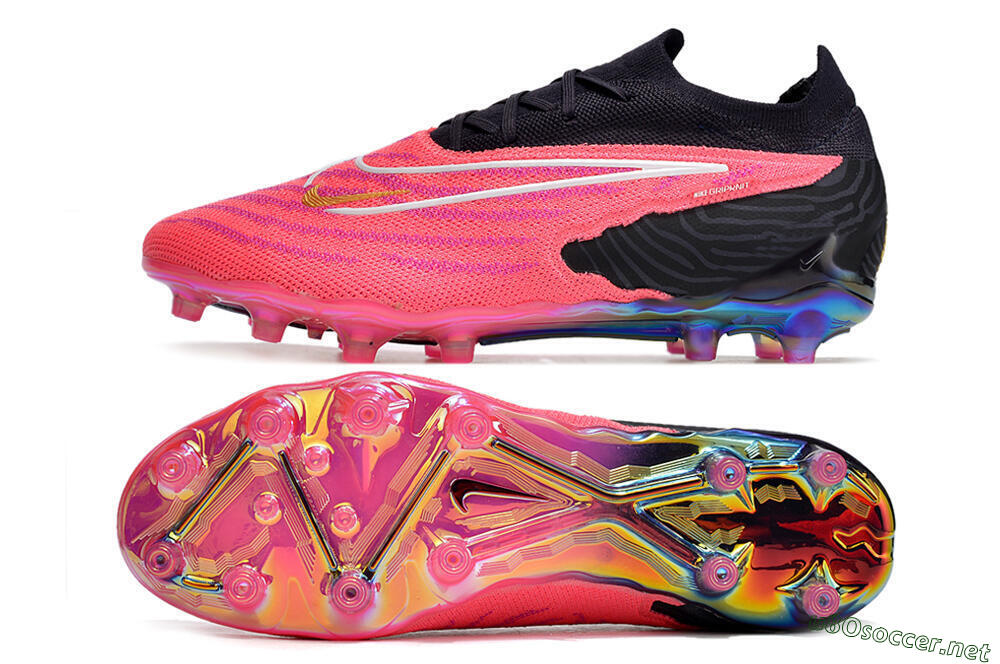 Men's Nike Phantom GX Elite AG Football Boots - Pink/White/Black 1
