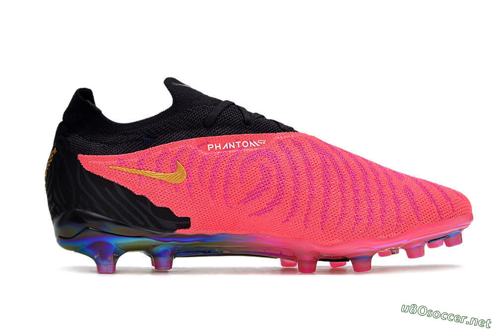 Men's Nike Phantom GX Elite AG Football Boots - Pink/White/Black 7
