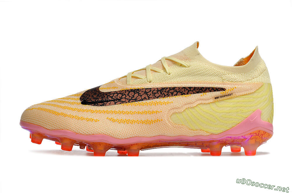 Men's Nike Phantom GX Elite AG Football Boots - Yellow/Black/Pink 0