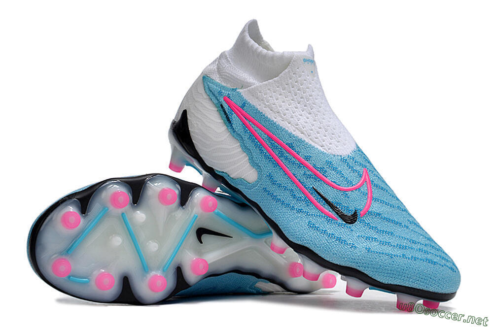 Men's Nike Phantom GX Elite DF AG Football Boots - Blue/Black/White/Pink 3