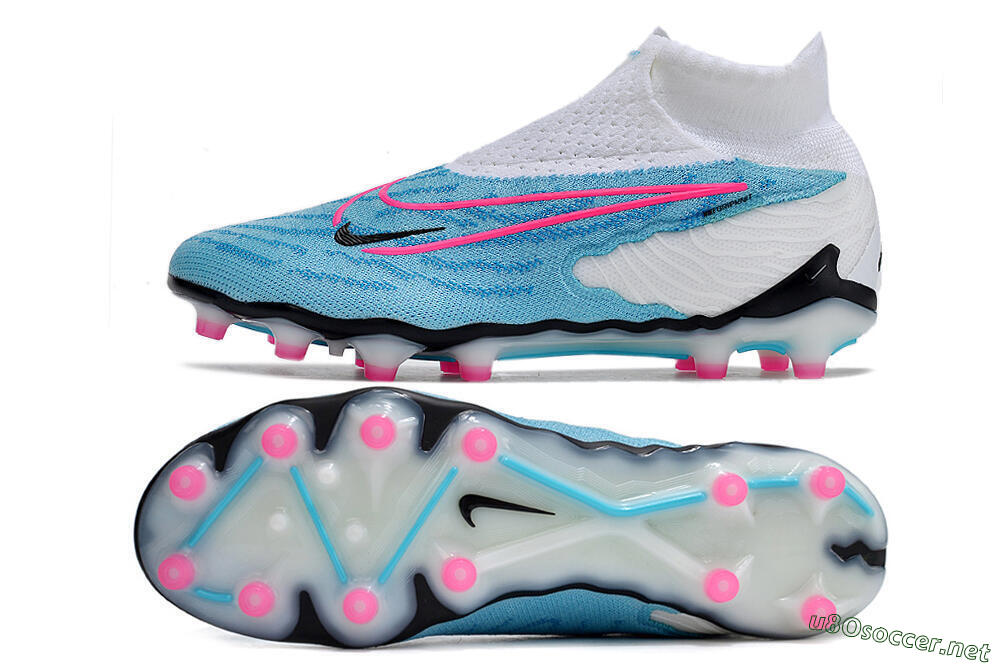 Men's Nike Phantom GX Elite DF AG Football Boots - Blue/Black/White/Pink 1