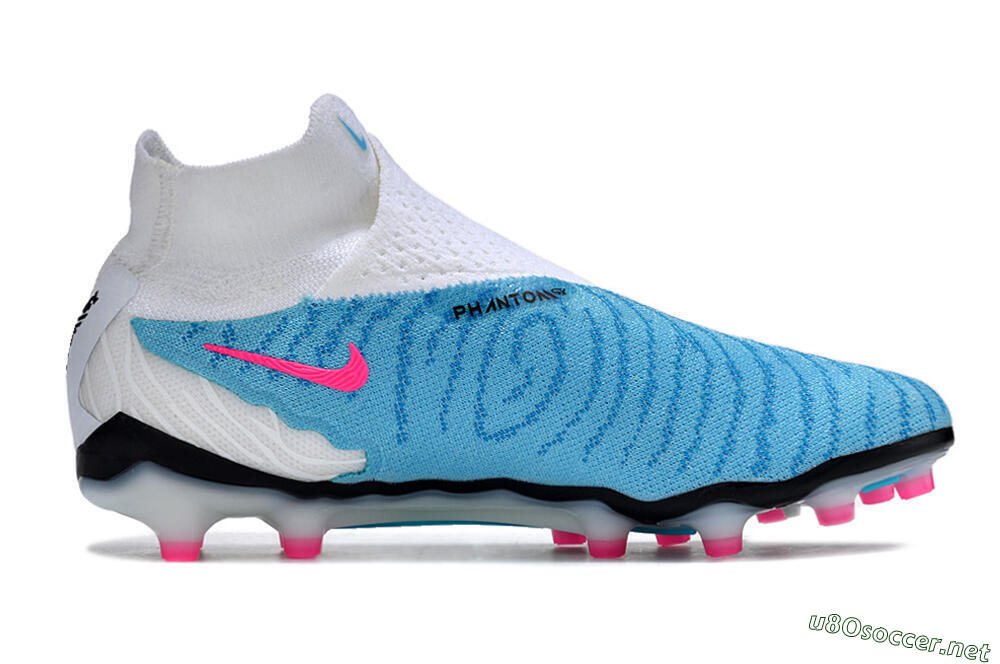 Men's Nike Phantom GX Elite DF AG Football Boots - Blue/Black/White/Pink 7