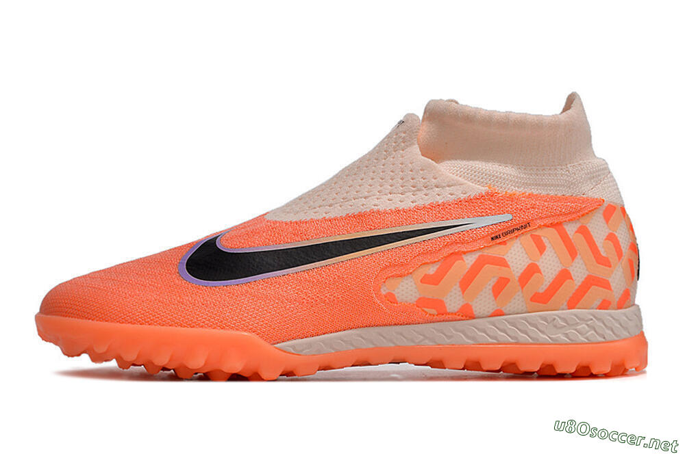 Unisex Nike Phantom GX Elite DF Link TF Football Shoes - Orange/Black/Pink 0