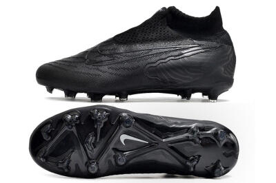 Unisex Nike Phantom GX Elite DF Link FG Football Boots - Black/White/Black