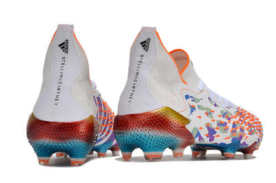 Men's Adidas Predator Freak.1 FG Football Boots - White/Rainbow
