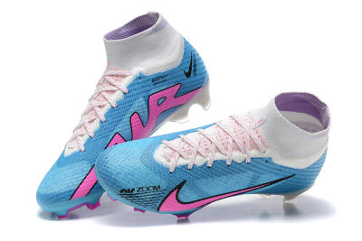 Men's Nike Air Zoom Mercurial Superfly 9 Elite FG Football Boots - Blue/Pink/White