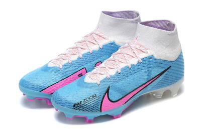 Men's Nike Air Zoom Mercurial Superfly 9 Elite FG Football Boots - Blue/Pink/White