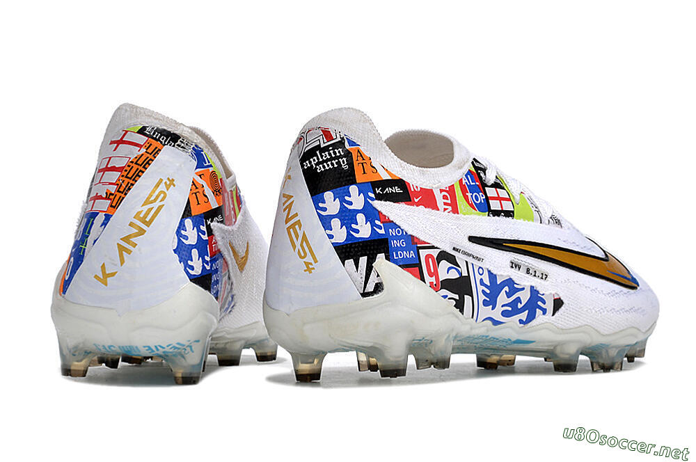 Men's Harry Kane X Nike Phantom GX Elite FG Football Boots - White/Rainbow 6
