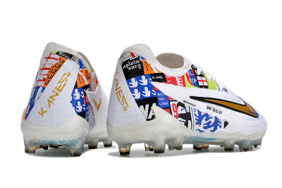 Men's Harry Kane X Nike Phantom GX Elite FG Football Boots - White/Rainbow