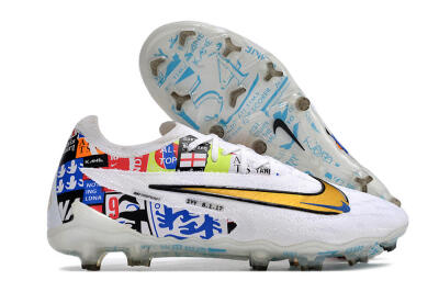 Men's Harry Kane X Nike Phantom GX Elite FG Football Boots - White/Rainbow