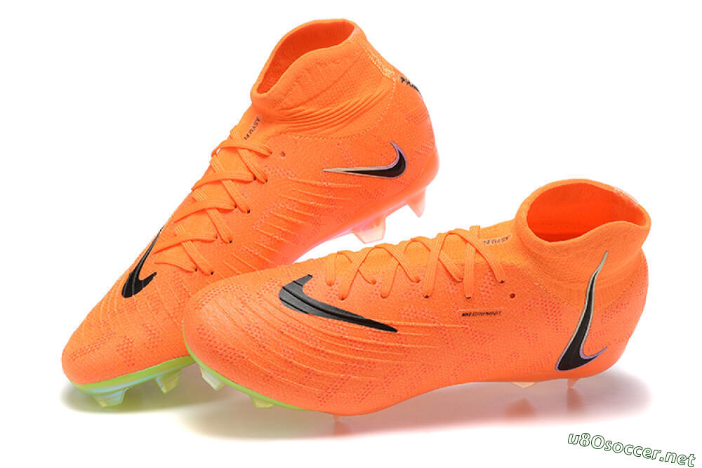 Men's Nike Phantom Luna Elite FG Football Boots - Orange/Black/Green 5