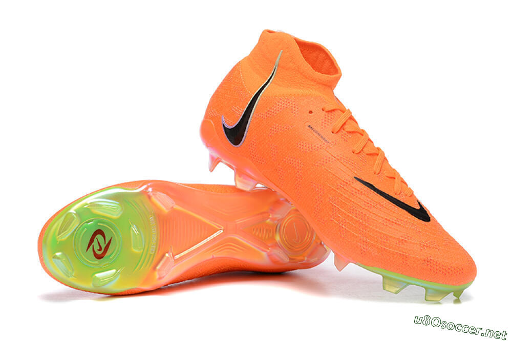 Men's Nike Phantom Luna Elite FG Football Boots - Orange/Black/Green 4