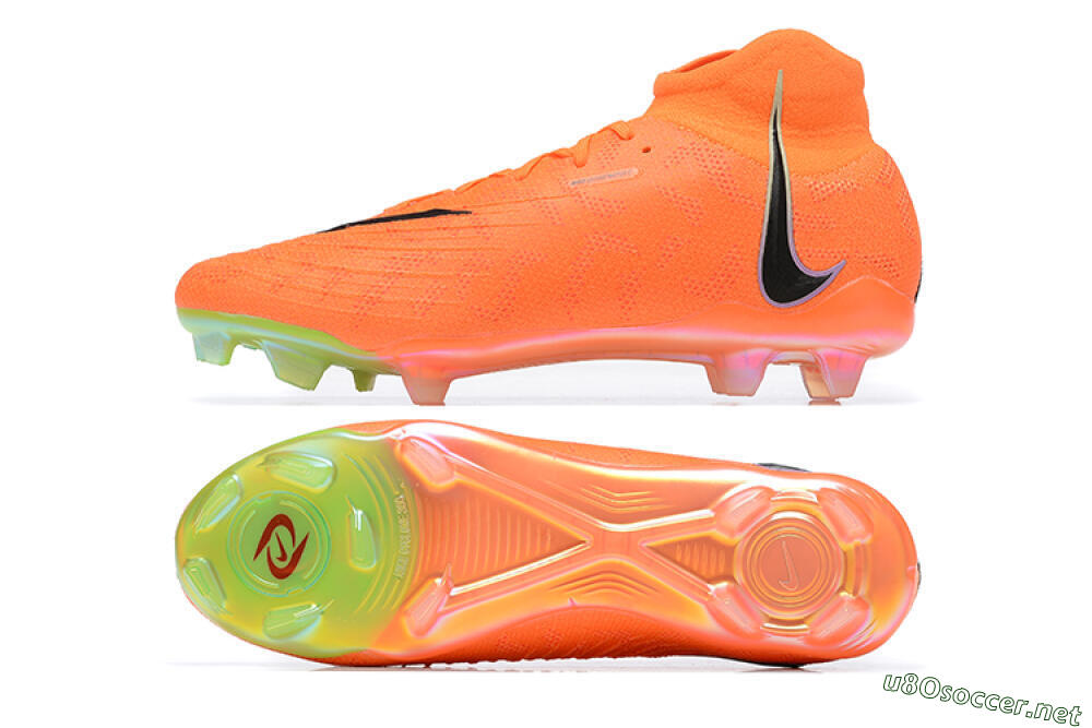 Men's Nike Phantom Luna Elite FG Football Boots - Orange/Black/Green 1