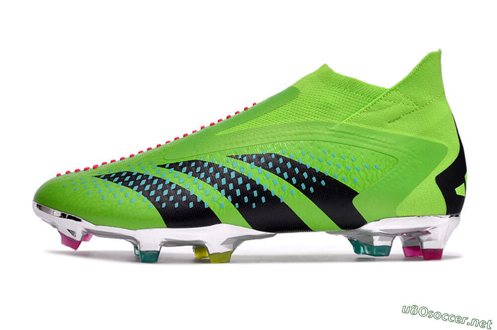 Men's Adidas Predator Accuracy+ FG Football Boots - Green/Blue/Black 0