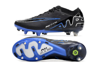 Men's Nike Air Zoom Mercurial Vapor 15 Elite SG Football Boots - Black/Blue/White