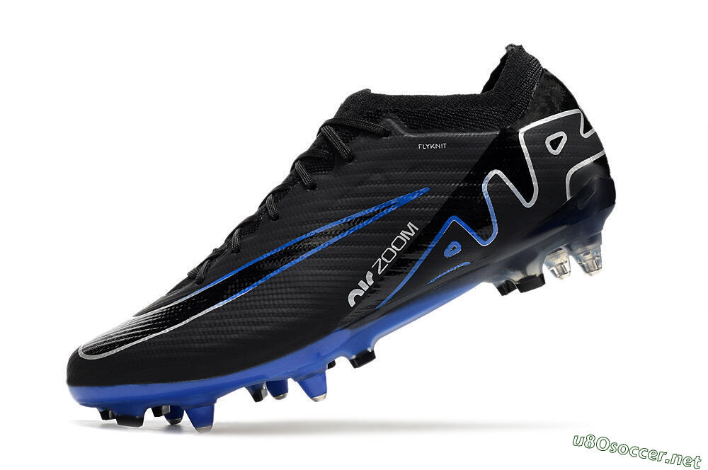 Men's Nike Air Zoom Mercurial Vapor 15 Elite SG Football Boots - Black/Blue/White 5