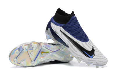 Men's Nike Phantom GX Elite DF FG Football Boots - White/Black/Blue