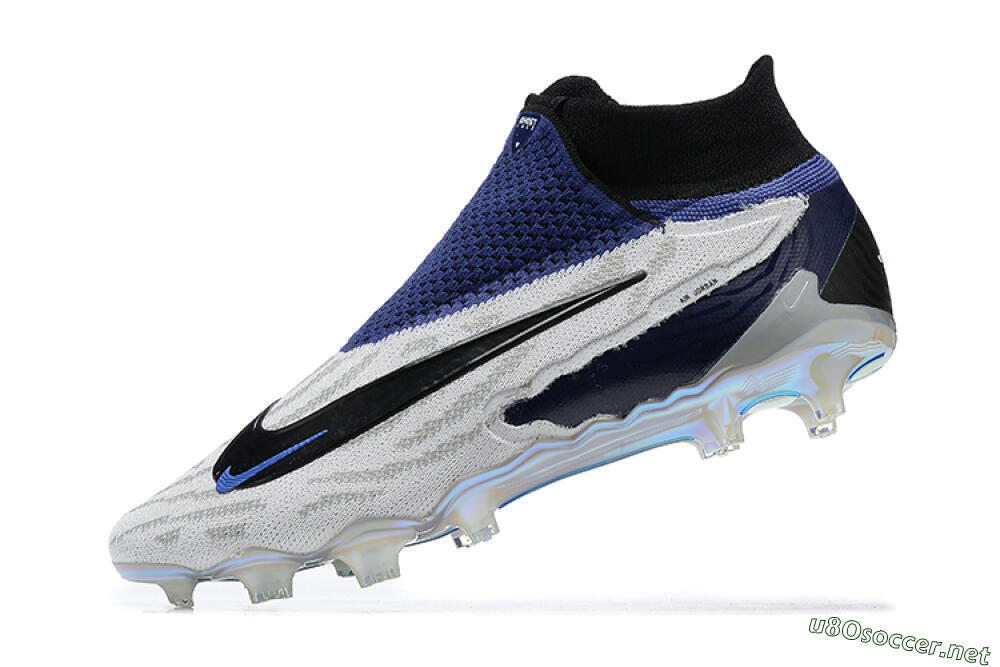 Men's Nike Phantom GX Elite DF FG Football Boots - White/Black/Blue 7