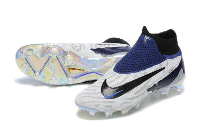 Men's Nike Phantom GX Elite DF FG Football Boots - White/Black/Blue