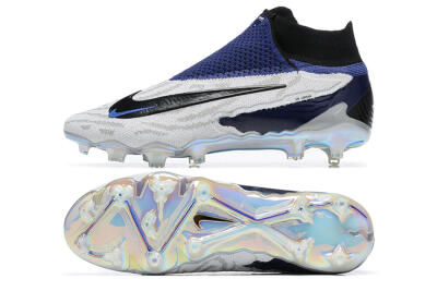 Men's Nike Phantom GX Elite DF FG Football Boots - White/Black/Blue