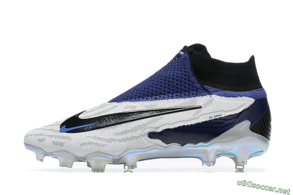 Men's Nike Phantom GX Elite DF FG Football Boots - White/Black/Blue 0