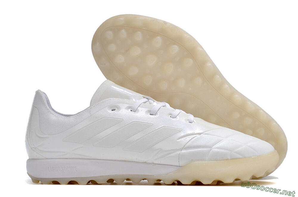Men's Adidas Copa Pure.3 TF Football Shoes - White/White 2