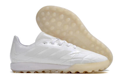 Men's Adidas Copa Pure.3 TF Football Shoes - White/White