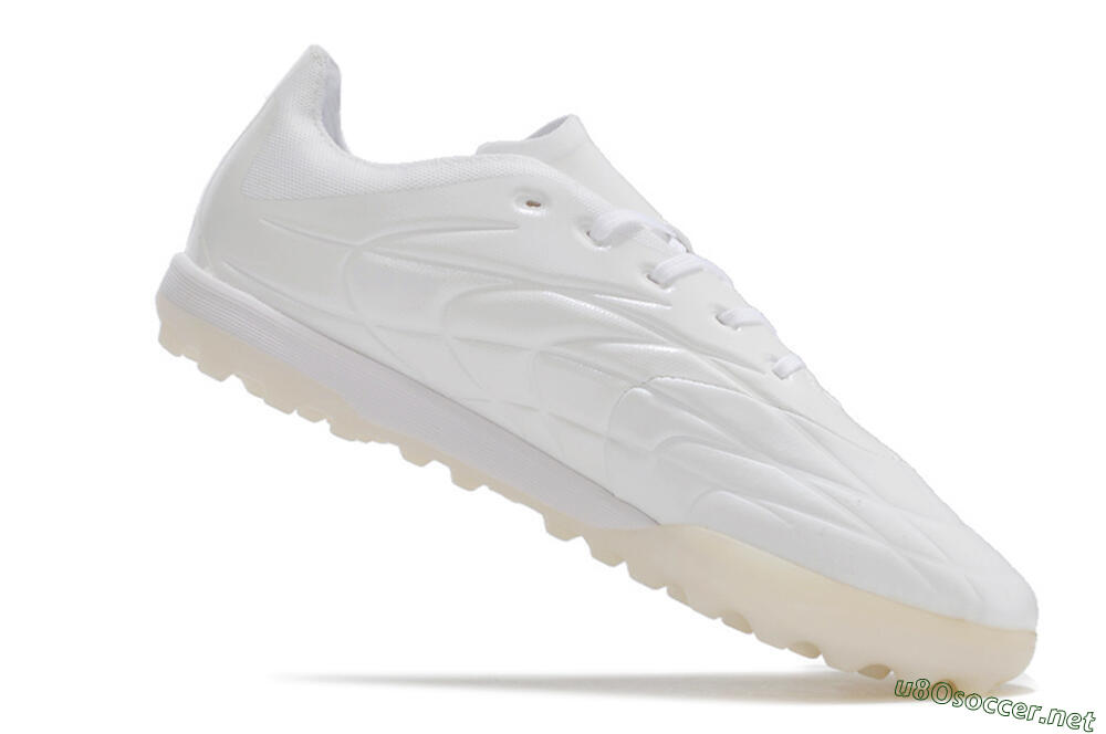 Men's Adidas Copa Pure.3 TF Football Shoes - White/White 4