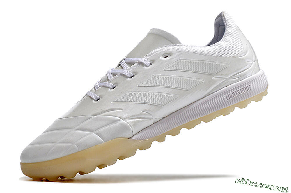 Men's Adidas Copa Pure.3 TF Football Shoes - White/White 5