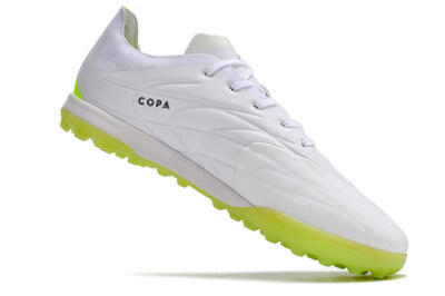 Men's Adidas Copa Pure.3 TF Football Shoes - White/Black/Green