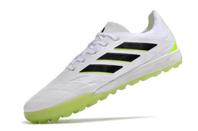 Men's Adidas Copa Pure.3 TF Football Shoes - White/Black/Green