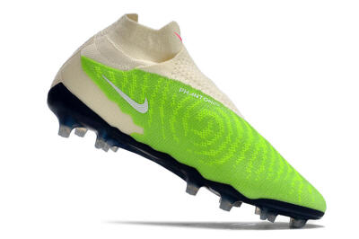 Men's Nike Phantom GX Elite DF Link FG Football Boots - Green/White/Beige