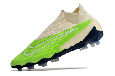 Men's Nike Phantom GX Elite DF Link FG Football Boots - Green/White/Beige