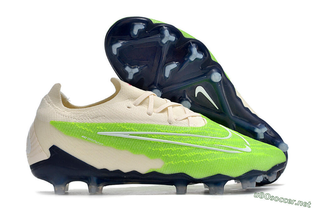 Men's Nike Phantom GX Elite FG Football Boots - Green/White/Beige 2