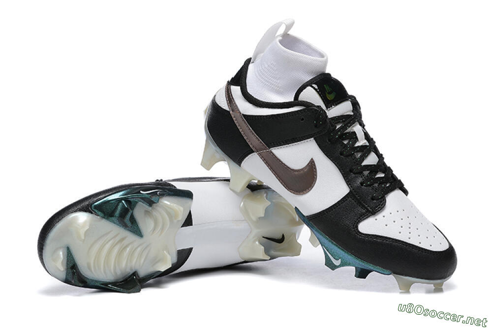 Men's Nike Mercurial Vapor Ede Dunk Panda FG Football Boots - White/Black/Brown 4