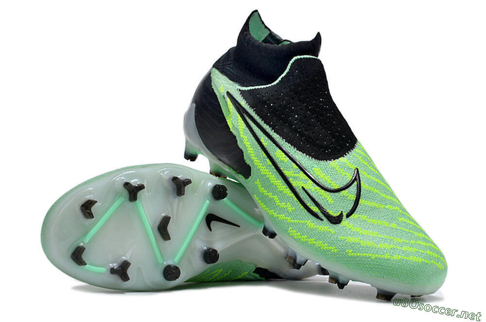 Unisex Nike Phantom GX Elite DF FG Football Boots - Green/Black/White 3