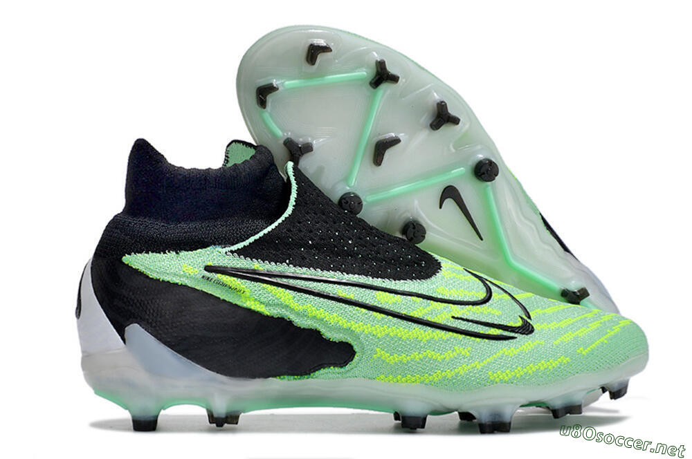 Unisex Nike Phantom GX Elite DF FG Football Boots - Green/Black/White 2