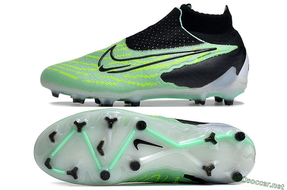 Unisex Nike Phantom GX Elite DF FG Football Boots - Green/Black/White 1
