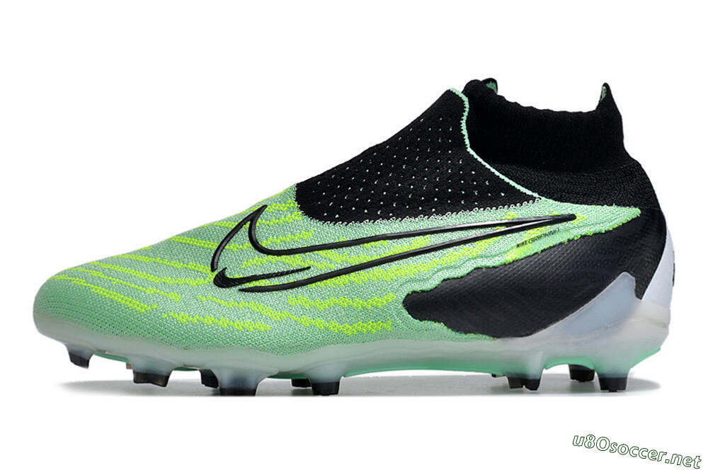 Unisex Nike Phantom GX Elite DF FG Football Boots - Green/Black/White 0