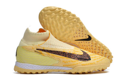 Unisex Nike Phantom GX Elite DF Link TF Football Shoes - Yellow/Black/Brown