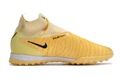 Unisex Nike Phantom GX Elite DF Link TF Football Shoes - Yellow/Black/Brown