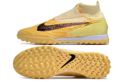 Unisex Nike Phantom GX Elite DF Link TF Football Shoes - Yellow/Black/Brown