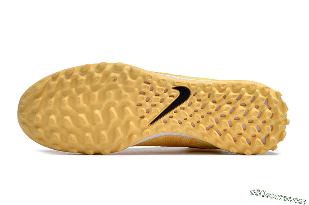 Unisex Nike Phantom GX Elite DF Link TF Football Shoes - Yellow/Black/Brown 7