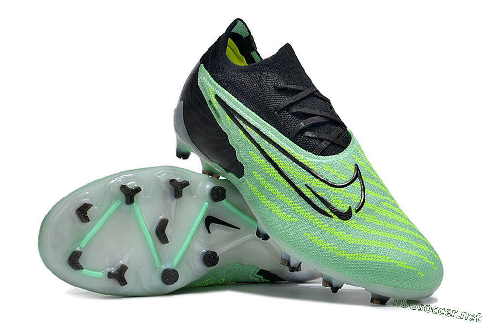 Unisex Nike Phantom GX Elite FG Football Boots - Green/Black 3