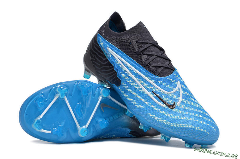 Unisex Nike Phantom GX Elite FG Football Boots - Blue/White/Black 3